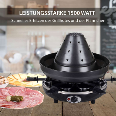 Syntrox Tatarenhut Grill Raclette für 6 Personen