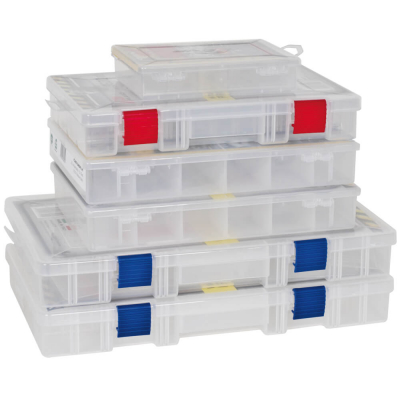 Plano Kleinteilebox, mit Klappdeckel und Verschluss 18 feste Fächer