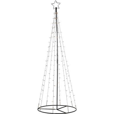 STAR Trading LED-Tannenbaum-Simulation m. Stern 2,1m 170 BS ww/schwarz