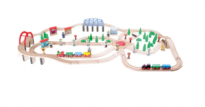 Small Foot Eisenbahnset Berufsverkehr Holz