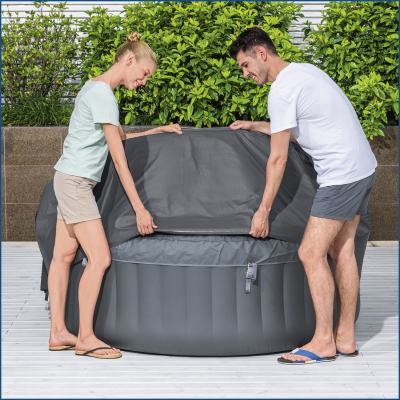 Bestway LAY-Z-SPA Xtras EnerySense Thermo-Komplettabdeckung Durchmesser 180 x 66 cm