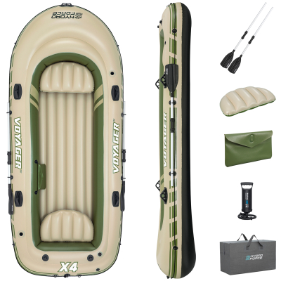Bestway Hydro-Force Schlauchboot Komplett-Set Voyager X4 350 x 145 x 49 cm