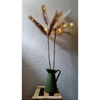 LED-Zweig, 9 warmweiße LEDs, H 900 mm, braun