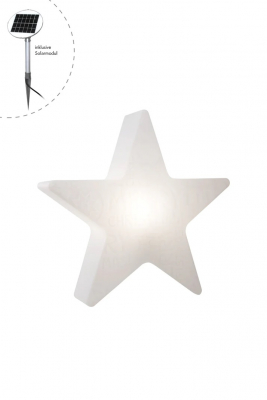 8 seasons - Shining Star Merry Christmas Durchmesser 60 cm weiß Solar