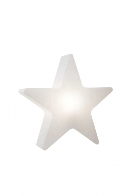 8 seasons - Shining Star Merry Christmas Durchmesser 60 cm weiß Solar