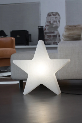 8 seasons - Shining Star Merry Christmas Durchmesser 60 cm weiß Solar