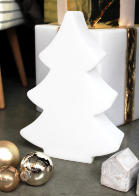 8 seasons - Motivleuchte Shining Tree 40 cm weiß