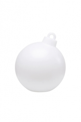 8 seasons - Motivleuchte Shining Christmas Ball 33 cm weiß Solar