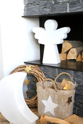 8 seasons - Motivleuchte Shining Angel 40 cm weiß LED