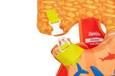 Bestway Puddle Jumper Schwimmweste Kleiner Wal mit Textilbezug, 0-2 Jahre