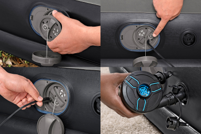 Bestway TriTech Doppelluftbett mit USB-Elektropumpe 203 x 152 x 36 cm