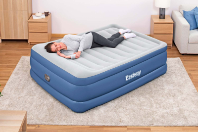 Bestway TriTech Doppelluftbett mit integrierter Elektropumpe 203 x 152 x 61 cm