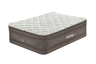 Bestway Fortech Doppelluftbett mit Reißverschlussbezug & integrierter Elektropumpe  203 x 152 x 51 cm