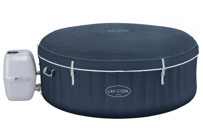 Bestway LAY-Z-SPA Energiespar-Whirlpool Miami AirJet für 4 Personen Durchmesser 180 x 66 cm, Dunkelblau