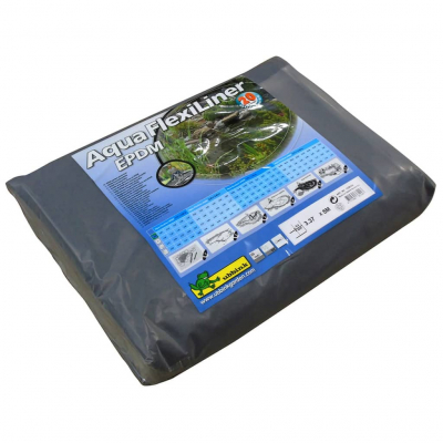 Ubbink AQUAFLEXILINER - Teichfolie - EPDM, als Fertigmaß, gefalten, Profil, Stärke 0,6mm - 3,37 x 5,00 m