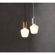 STAR Trading Lampenfassung Holz E27 Textilkabel 3,5m natur
