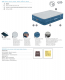 Bestway Fortech Luftbett Snugable Top mit integrierter Elektropumpe Double XL/Mid 203 x 152 x 46 cm