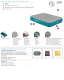 Bestway AlwayzAire Fortech Luftbett mit akkubetriebener Doppelpumpe Double XL/Lo 203 x 152 x 36 cm