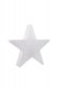 8 seasons - Shining Star Merry Christmas Durchmesser 60 cm weiß Solar