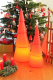8 seasons - Motivleuchte Weihnachtsbaum Shining Tree rund 100 cm rot