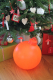 8 seasons - Motivleuchte Shining Christmas Ball 33 cm rot LED