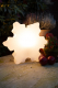 8 seasons - Motivleuchte Shining Crystal 40 cm weiß Solar