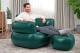 Bestway Luftsessel Comfi Cuber mit Fußhocker 107 x 99 x 80 cm
