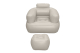 Bestway Luftsessel Comfi Cuber mit Fußhocker 107 x 99 x 80 cm
