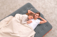 Bestway Doppelluftbett Roll & Relax mit Kissenpumpe 203 x 152 x 22 cm