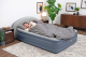 Bestway TriTech Doppelluftbett mit integrierter Elektropumpe & Kopfteil LoungeLux 229 x 152 x 84 cm