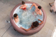 Bestway LAY-Z-SPA Energiespar-Whirlpool Hawaii AirJet mit App-Steuerung, für 6 Personen, Durchmesser 196 x 71 cm, Terrakotta