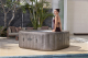 Bestway LAY-Z-SPA Energiespar-Whirlpool Rome AirJet mit App-Steuerung, für 6 Personen, 180 x 180 x 71 cm, Marmor-Optik (Braun)