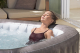 Bestway LAY-Z-SPA Energiespar-Whirlpool Rome AirJet mit App-Steuerung, für 6 Personen, 180 x 180 x 71 cm, Marmor-Optik (Braun)
