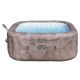 Bestway LAY-Z-SPA Energiespar-Whirlpool Rome AirJet mit App-Steuerung, für 6 Personen, 180 x 180 x 71 cm, Marmor-Optik (Braun)
