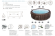 Bestway LAY-Z-SPA Energiespar-Whirlpool Bali AirJet mit App-Steuerung, für 7 Personen, Durchm. 216 x 71 cm, Rattan-Optik (Schokobraun)