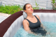 Bestway LAY-Z-SPA Energiespar-Whirlpool Maldives HydroJet Pro mit App-Steuerung, für 7 Personen 201 x 201 x 80 cm, Mahagoni