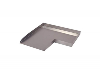 Ubbink Wolga 90°, Bachlauf - Ecke links, Inox 304 - H 4 x 48 x 48 cm