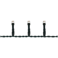 LED-Minilichterkette 180 warmweiße LEDs, L 13,5 m, grünes Kabel