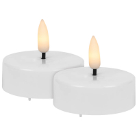 Star Trading LED-Teelichter Flamme XL 2er-Set mit Timer