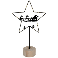 Weihnachtsleuchter Glimta Stern mit 50 warmweißen LEDs