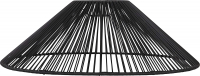 STAR Trading Lampenschirm Vide outdoor schwarz 58cm