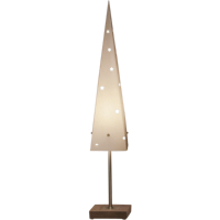 STAR Trading Pyramide Papier 60cm auf Fuß natur innen