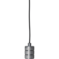 STAR Trading Lampenfassung Metall E27 Textilkabel 3,5m zink