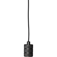 STAR Trading Lampenfassung Metall E27 Textilkabel 3,5m schwarz