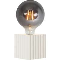 STAR Trading Leuchte Box 10cm E27 mit Schalter beige