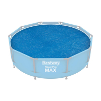 Bestway PE Solarabdeckplane Ø 289 cm, blau, rund