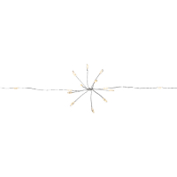 STAR Trading LED-Minilichterkette, Dew Drop Flower 10 Buketts mit je 10 warmweißen LEDs