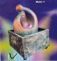LED Zimmerbrunnen Luftbefeuchtung und Farbwechsler, 19 cm