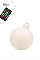 8 seasons - Motivleuchte Shining Christmas Ball 33 cm weiß RGB