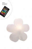 8 seasons - Motivleuchte Shining Flower Durchmesser 60 cm weiß RGB